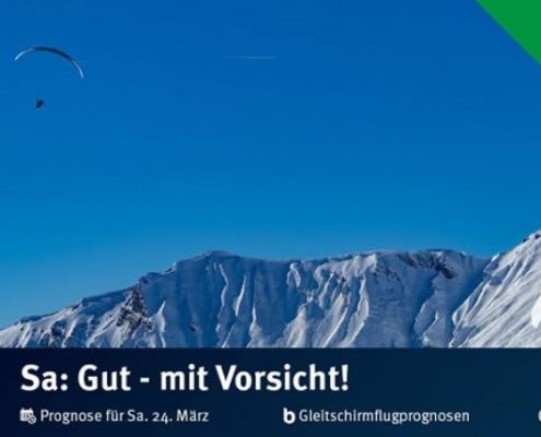 burnair Gleitschirmflugprognosen für Samstag 24. März Es sollte ein Prachtstag