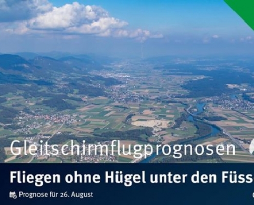 burnair Gleitschirmflugprognose für Sonntag 26. August Habt ihr bemerkt dass