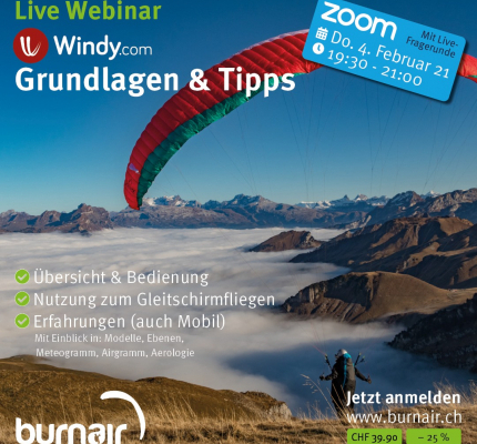 Heute Abend: Live Webinar Windy.com Überblick & Tipps