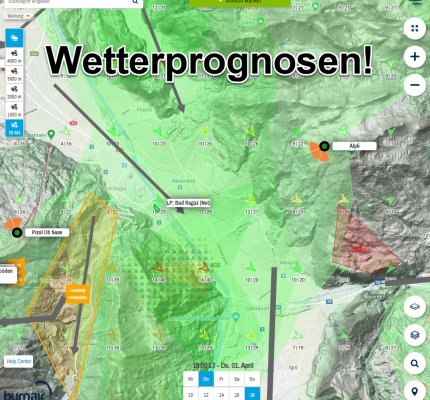 Wetterprognosen für Gleitschirmpilot*innen