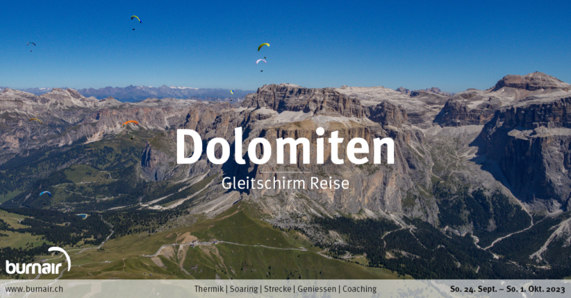 Dolomiten 2023 – Gleitschirm Reise